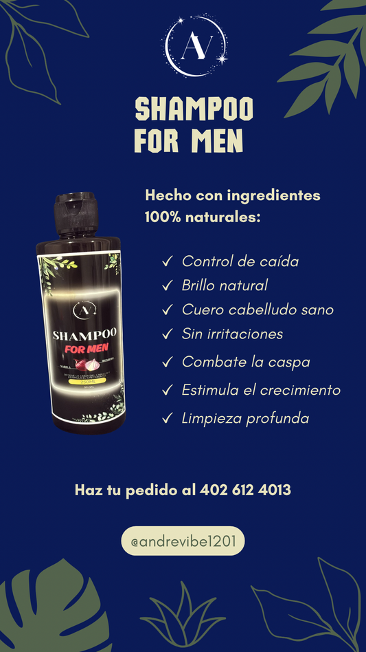 🧔🏻‍♂️ SHAMPOO FOR MEN – CEBOLLA & FUERZA
by AV ANDREA VILLAMIL