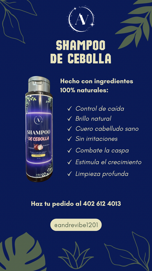 ✨ Shampoo de Cebolla Premium – AV ANDRÉ VILLAMIL