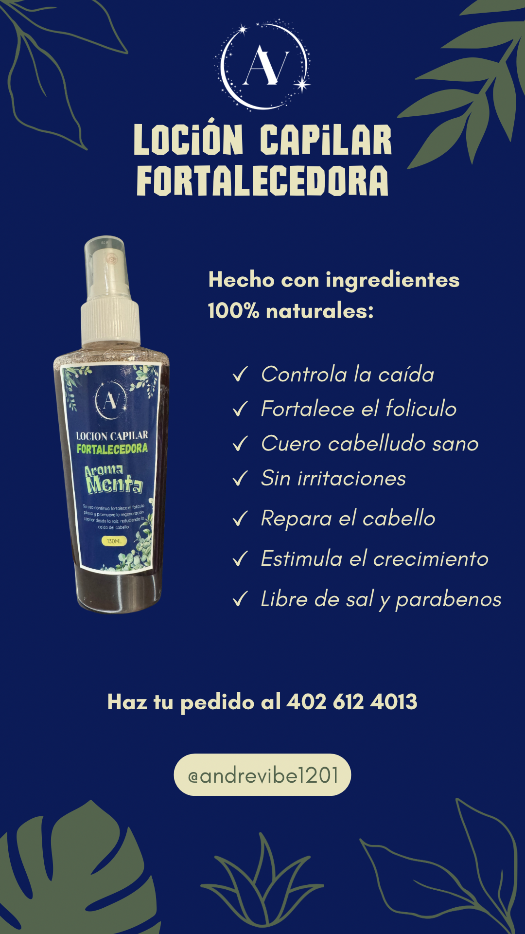 🌿 LOCIÓN CAPILAR ANTICAIDA
by AV ANDRE VILLAMIL