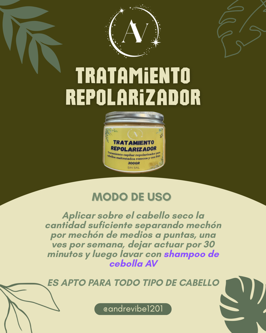 🌟 TRATAMIENTO REPOLARIZADOR AV 

AV ANDRÉ VILLAMIL